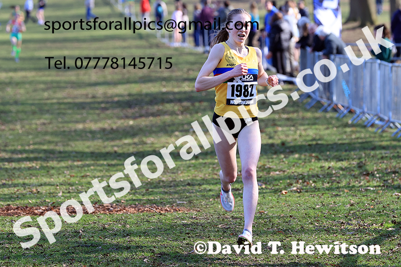 Women under-20s 2025 UK CAU Inter Counties Cross Country Champs., Wollaton Park, Nottingham. Photo: David T. Hewitson/Sports for All Pics